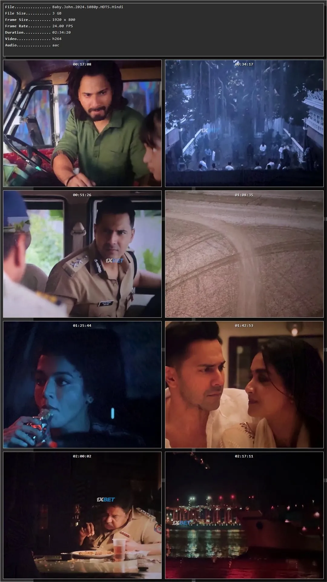 Baby John (2024) Hindi HDTS 720p – 480p – 1080p Screenshot