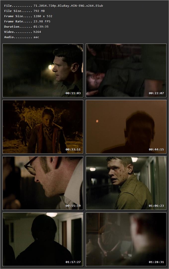 71 (2014) Hindi Dual Audio HDRip 1080p – 720p – 480p Screenshot