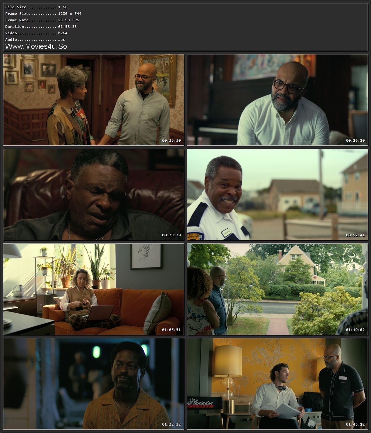 American Fiction 2023 Hindi Dual Audio HDRip 720p – 480p Screenshot