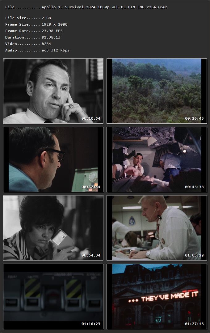 Apollo 13: Survival (2024) Hindi Dual Audio HDRip 1080p – 720p – 480p Screenshot