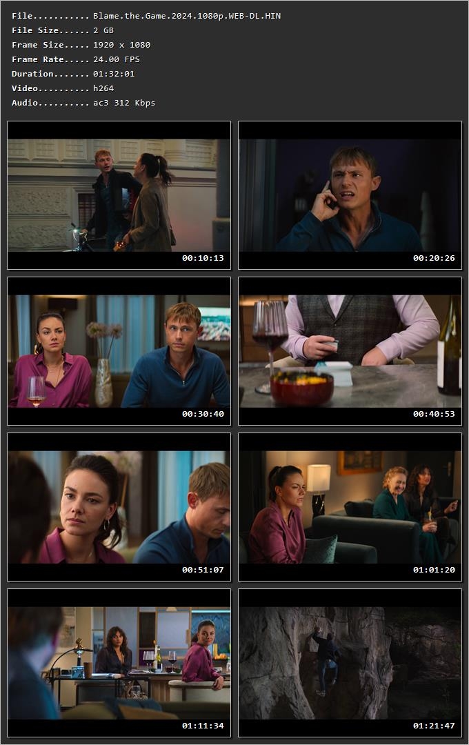 Blame the Game (2024) Hindi Dual Audio HDRip 1080p – 720p – 480p Screenshot