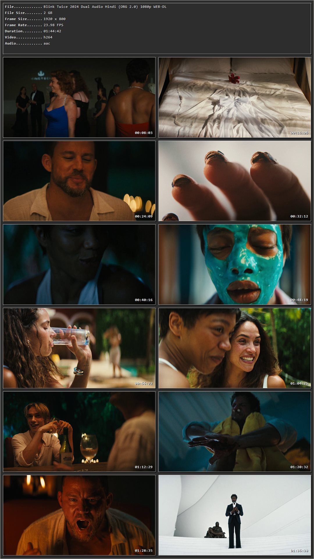 Blink Twice 2024 Hindi Dual Audio HDRip 1080p - 720p - 480p Screenshot