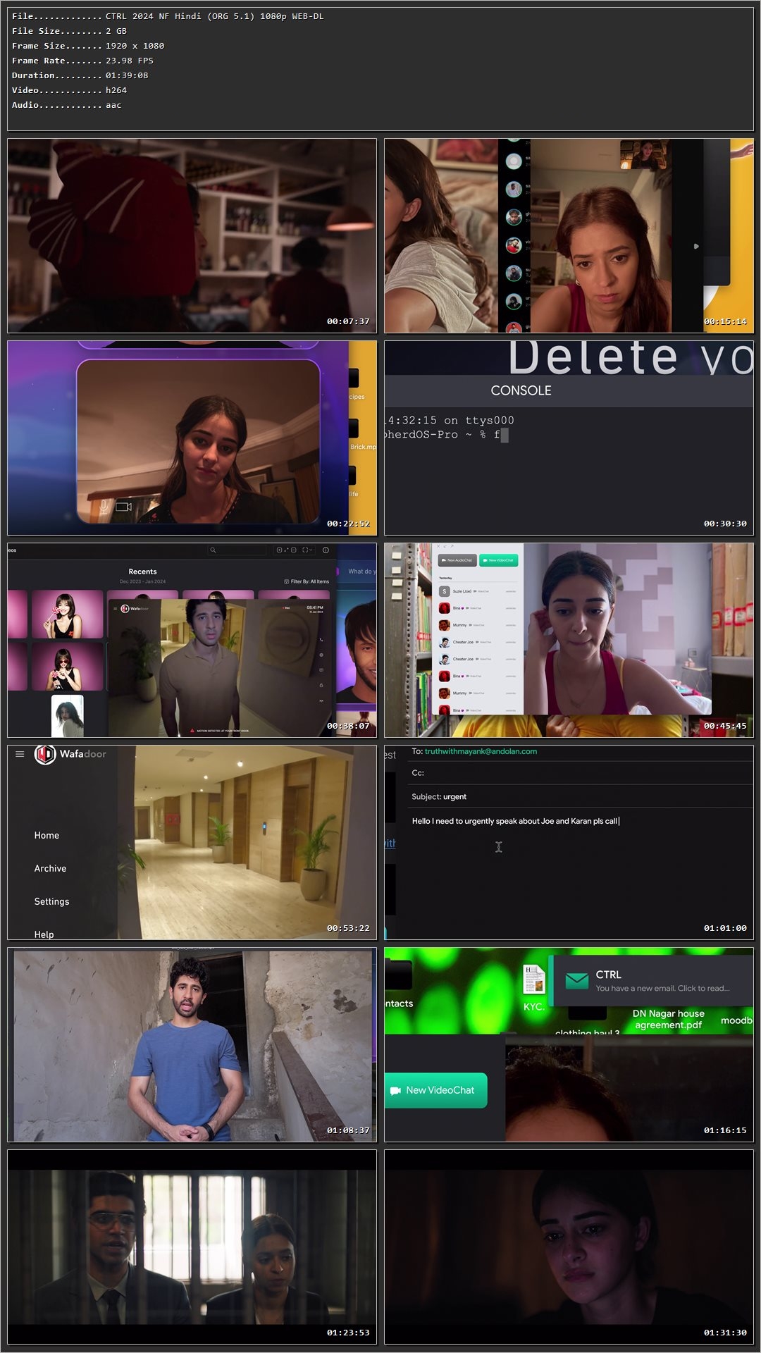 CTRL 2024 Hindi HDRip 720p - 480p - 1080p Screenshot
