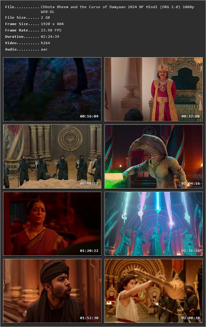 Chhota Bheem and the Curse of Damyaan 2024 Hindi (ORG 5.1) HDRip 720p – 480p – 1080p Screenshot