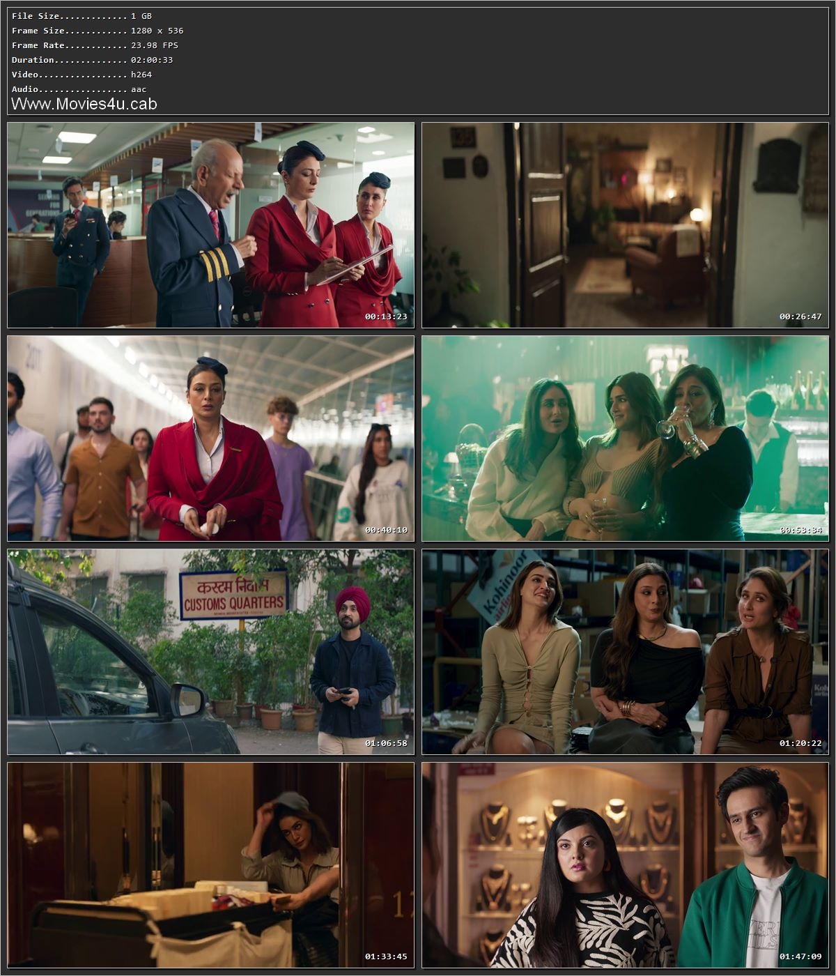 Crew 2024 Hindi HDRip 720p – 480p – 1080p Screenshot