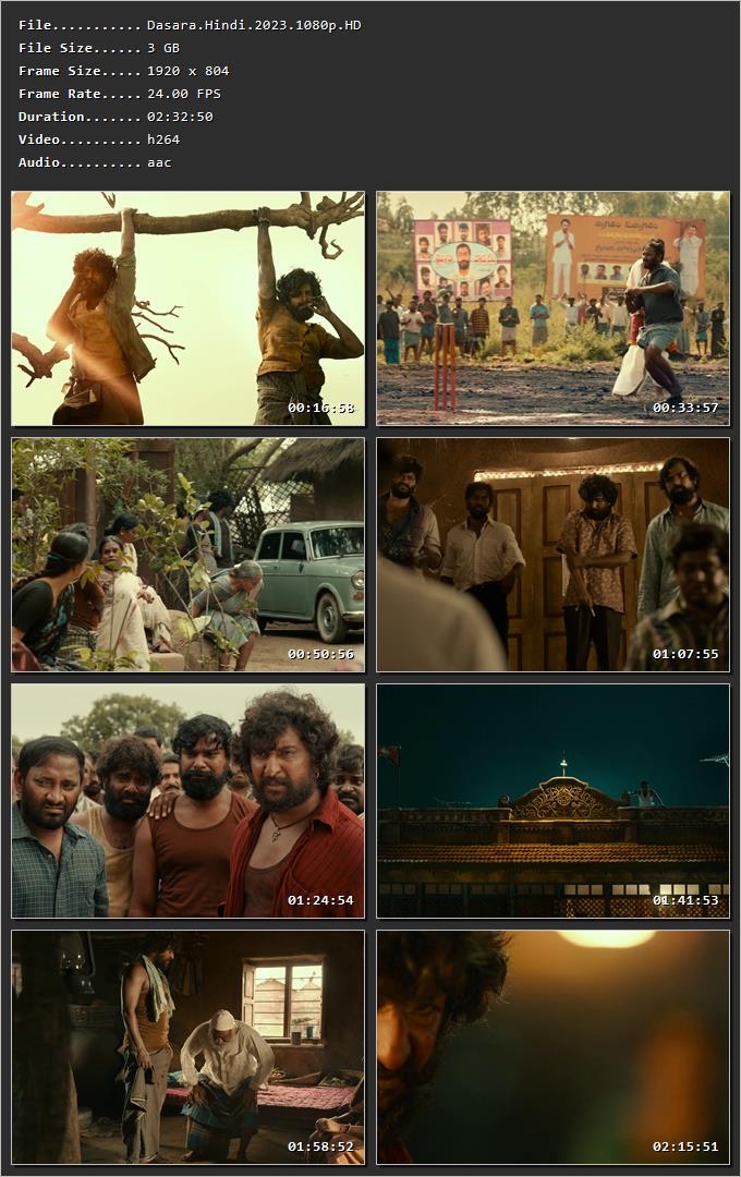 Dasara (2023) (Hindi – Telugu) HDRip 720p – 480p – 1080p Screenshot