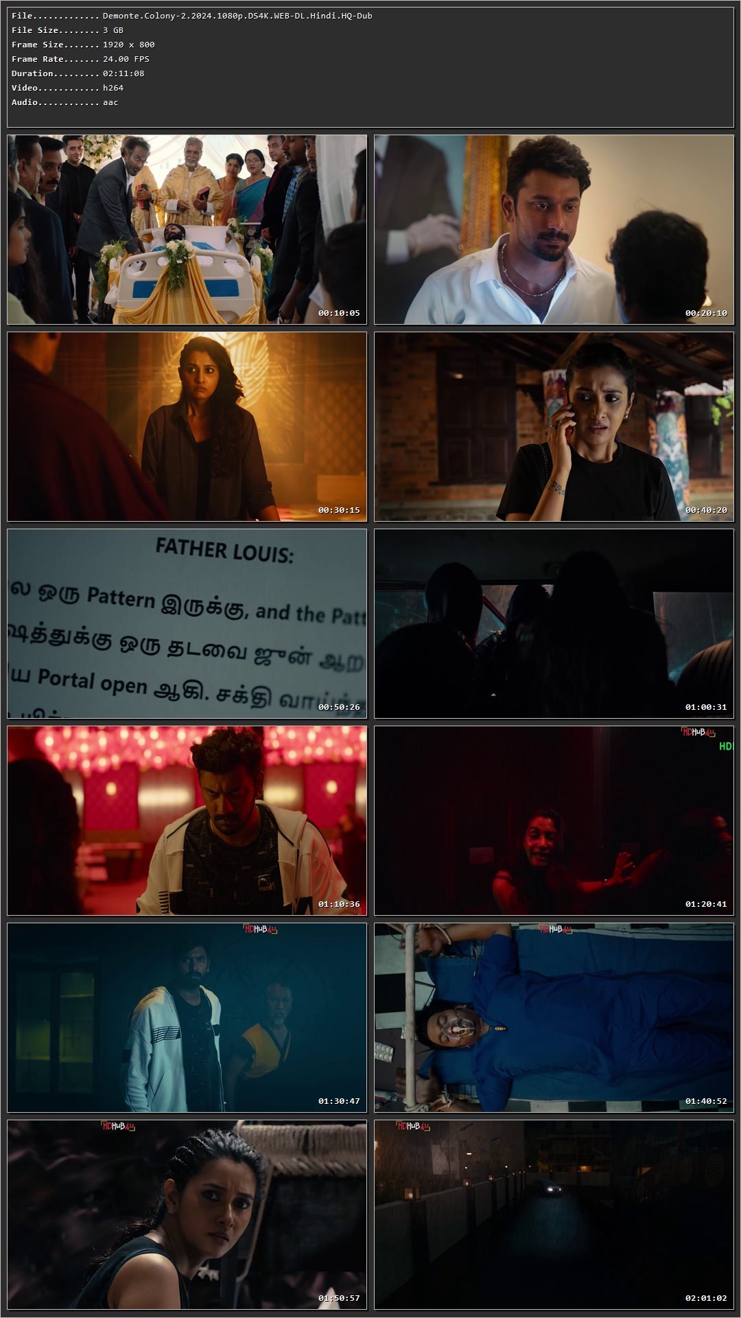 Demonte Colony 2 (2024) [HQ Hindi Dubbed] HDRip 720p - 480p - 1080p Screenshot