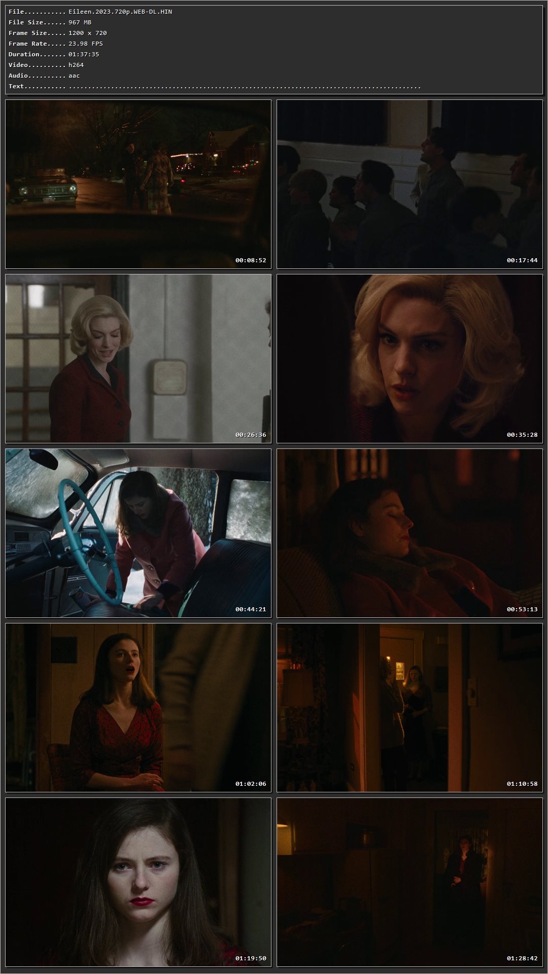 Eileen (2023) Hindi Dual Audio HDRip 1080p – 720p – 480p Screenshot