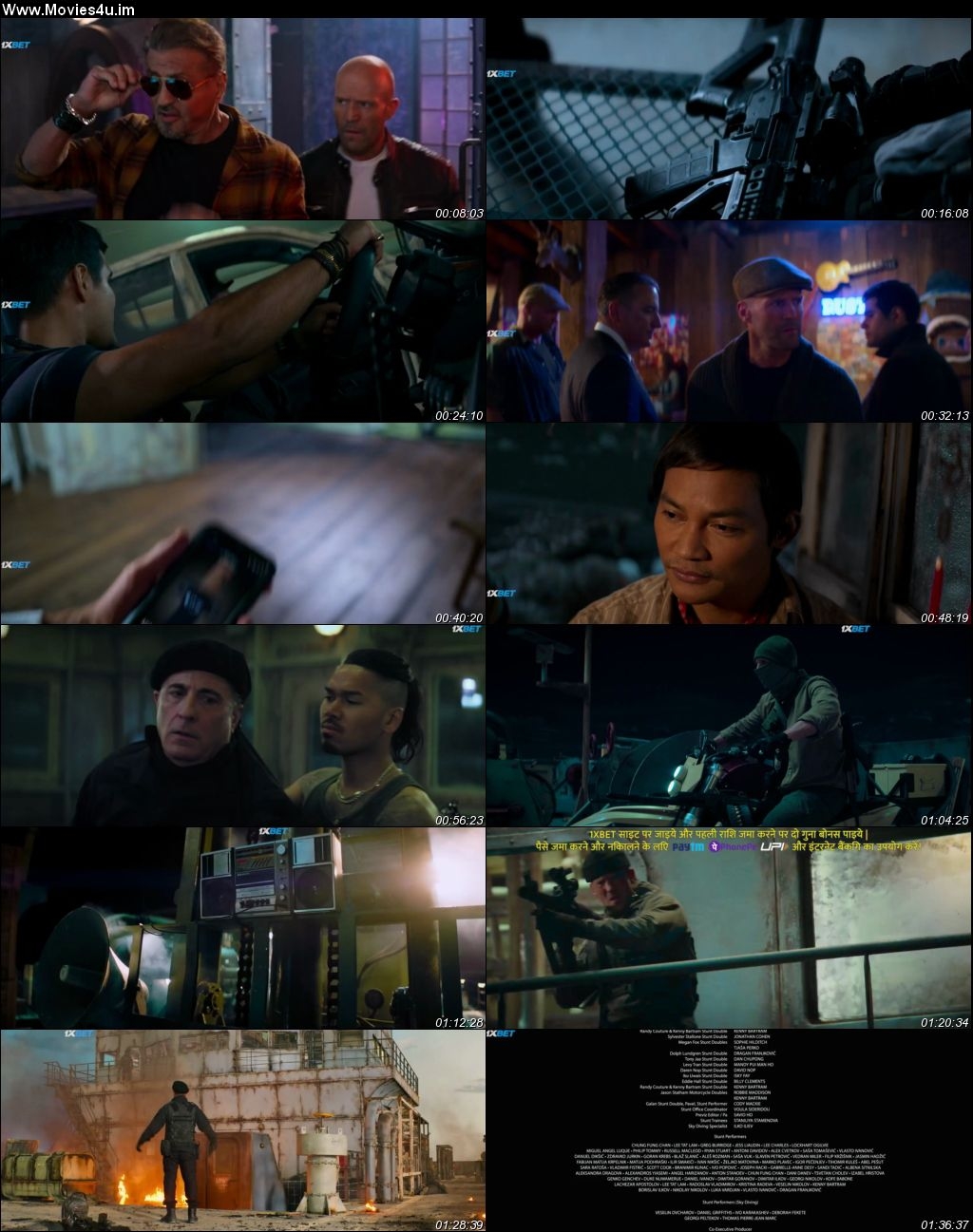 Expend4bles – The Expendables 4 (2023) Hindi (Cleaned) Dual Audio HDRip 720p – 480p Screenshot