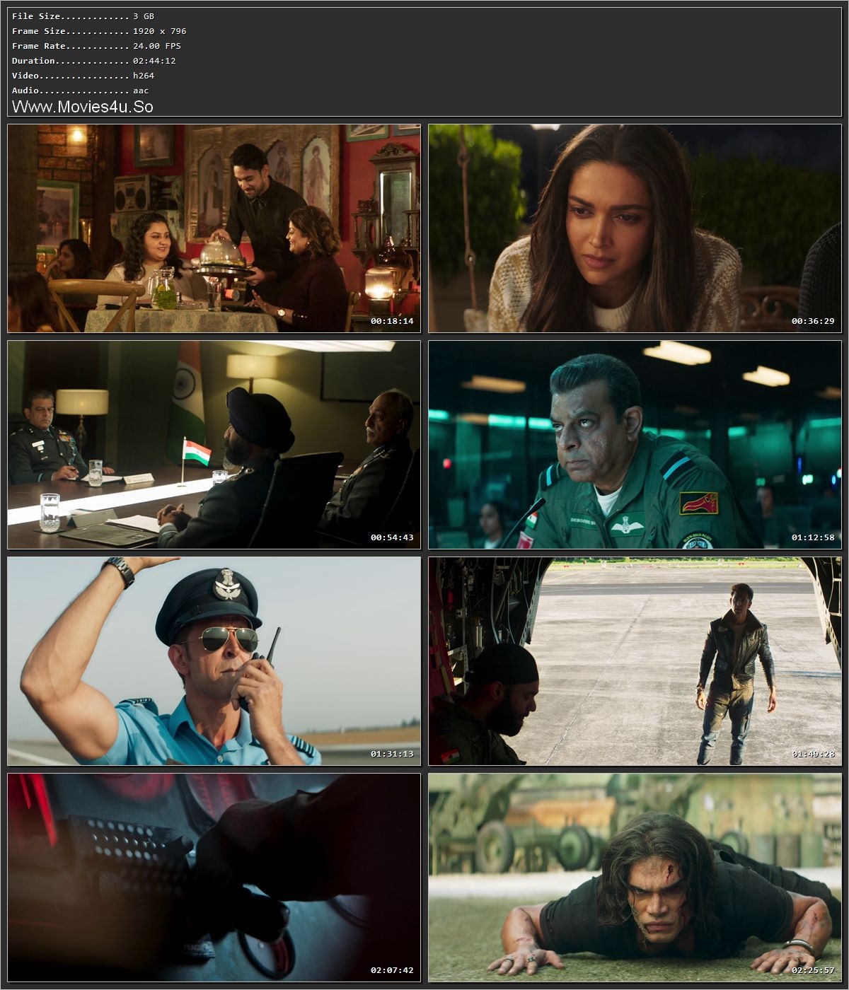 Fighter 2024 Hindi HDRip 720p – 480p – 1080p Screenshot