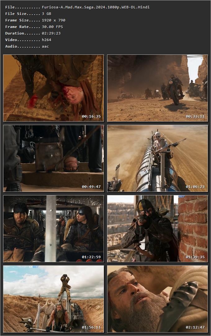 Furiosa: A Mad Max Saga 2024 Hindi (ORG) HDRip 720p – 480p – 1080p Screenshot