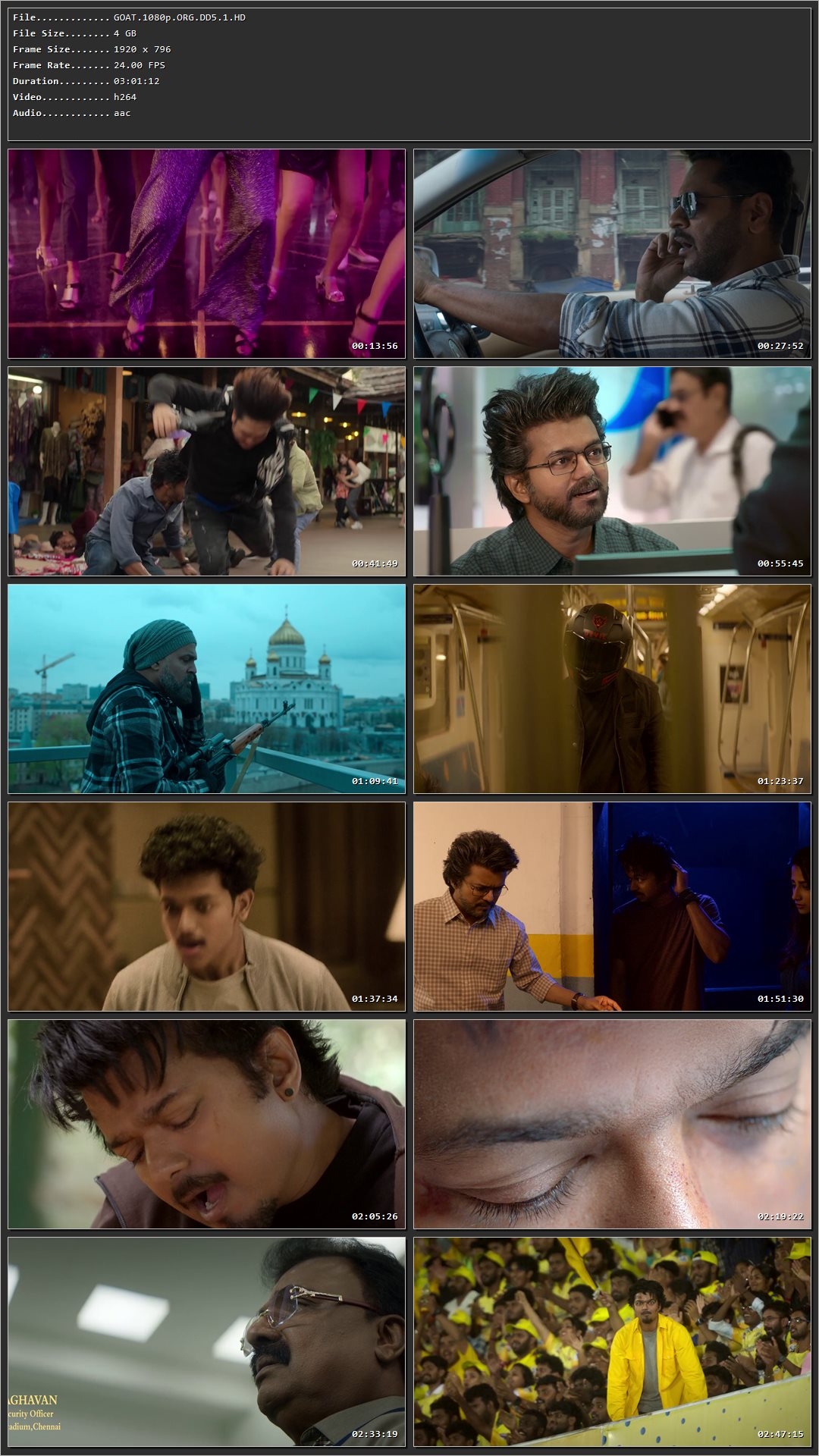 GOAT – The Greatest of All Time 2024 Hindi Dual Audio HDRip 1080p - 720p - 480p Screenshot