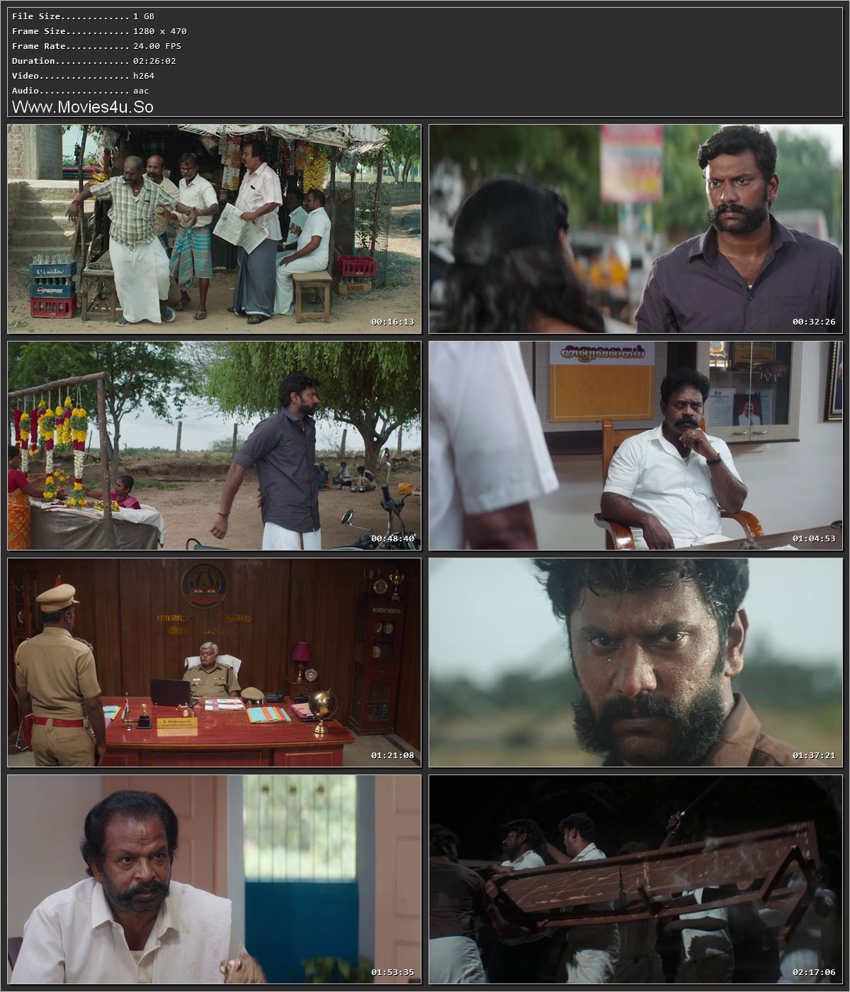 Kazhuvethi Moorkkan 2023 Hindi HDRip 720p – 480p Screenshot