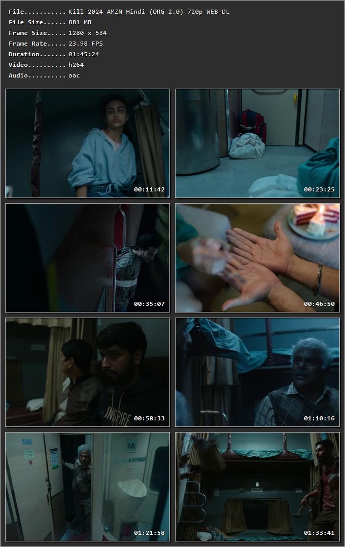 Kill 2024 Hindi (Org) HDRip 720p – 480p – 1080p Screenshot