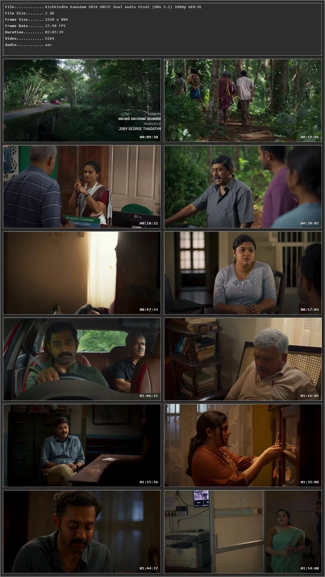 Kishkindha Kaandam 2024 (Hindi – Malayalam) HDRip 720p – 480p – 1080p Screenshot