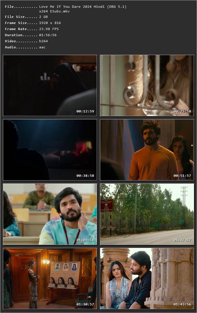 Love Me If You Dare 2024 Hindi HDRip 720p – 480p – 1080p Screenshot