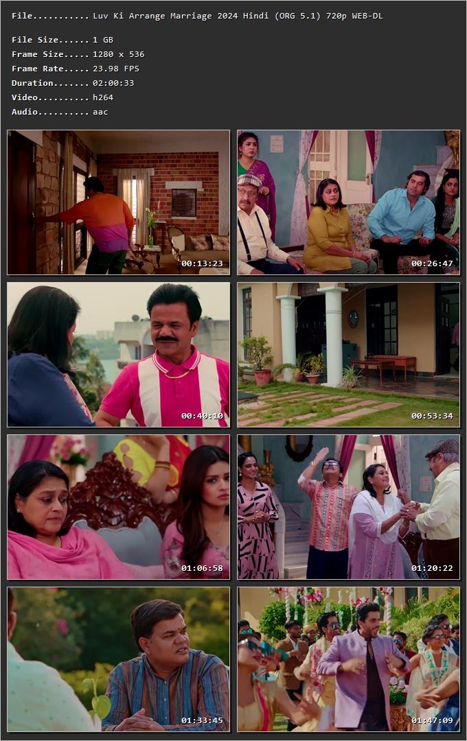 Luv Ki Arrange Marriage 2024 Hindi HDRip 720p – 480p – 1080p Screenshot