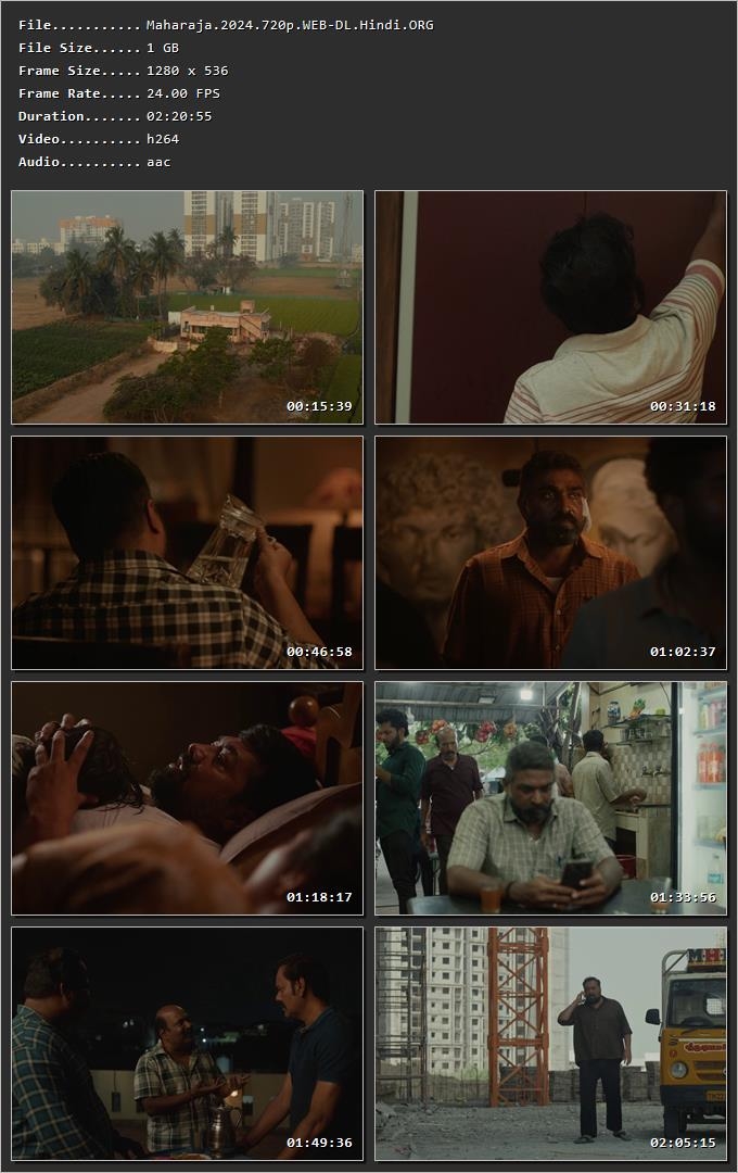 Maharaja (2024) Hindi HDRip 720p – 480p – 1080p Screenshot