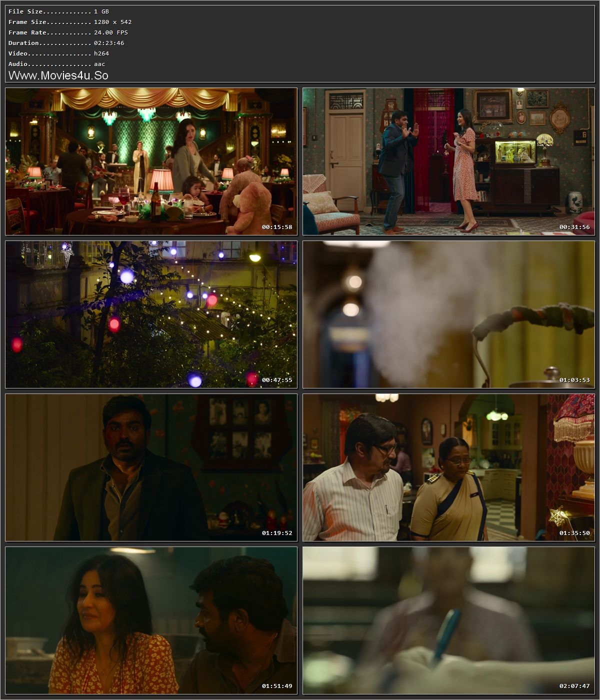 Merry Christmas 2024 Hindi HDTS 720p – 480p Screenshot