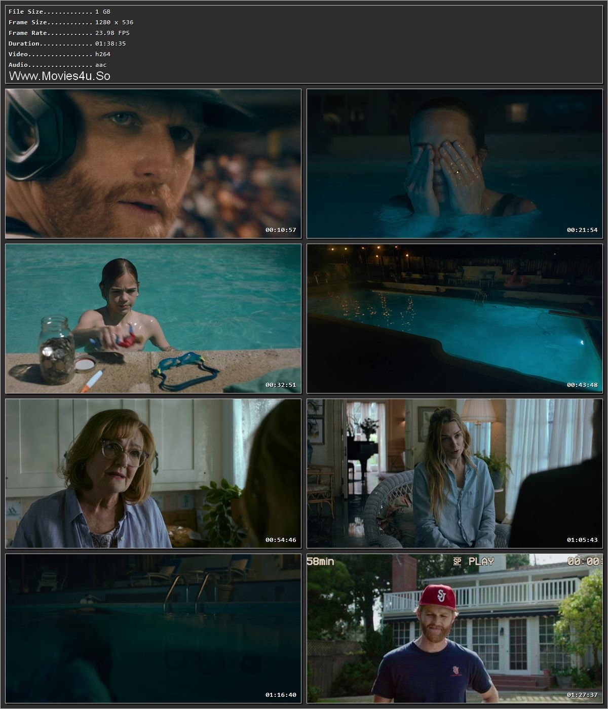 Night Swim (2024) Hindi Dual Audio HDRip 720p – 480p Screenshot