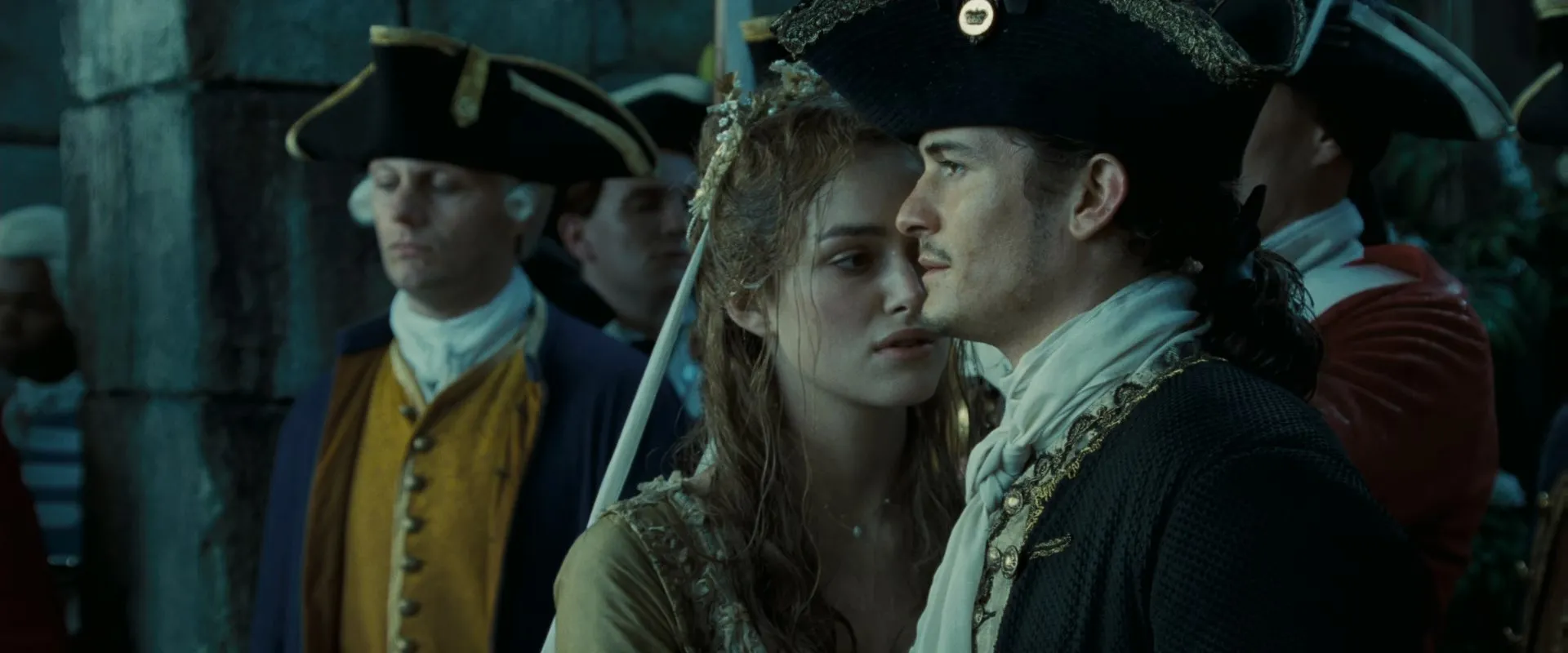 Pirates of the Caribbean Dead Man's Chest (2006) 100mb Hindi Dual Audio movie Hevc BRRip Download Screenshot