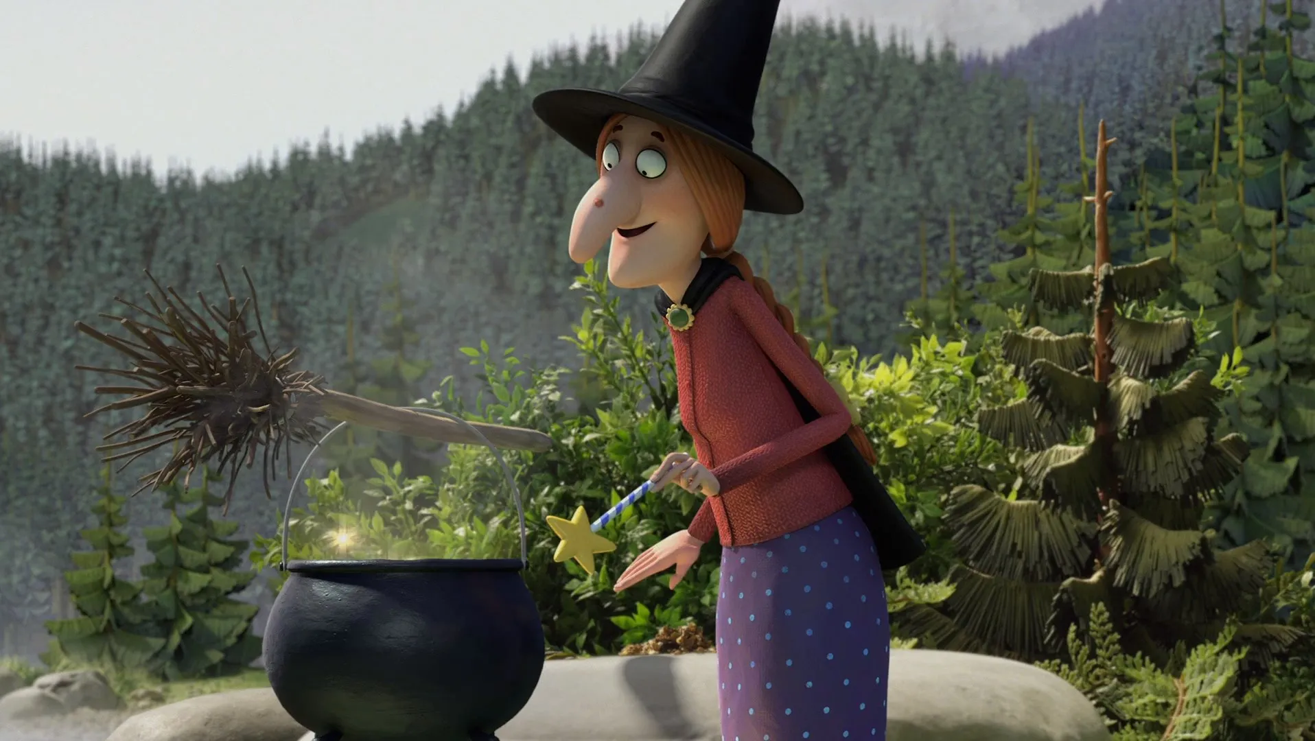 Room on the Broom (2012) Dual Audio Hindi Full Movie 720p HDRip - 300MB Screenshot