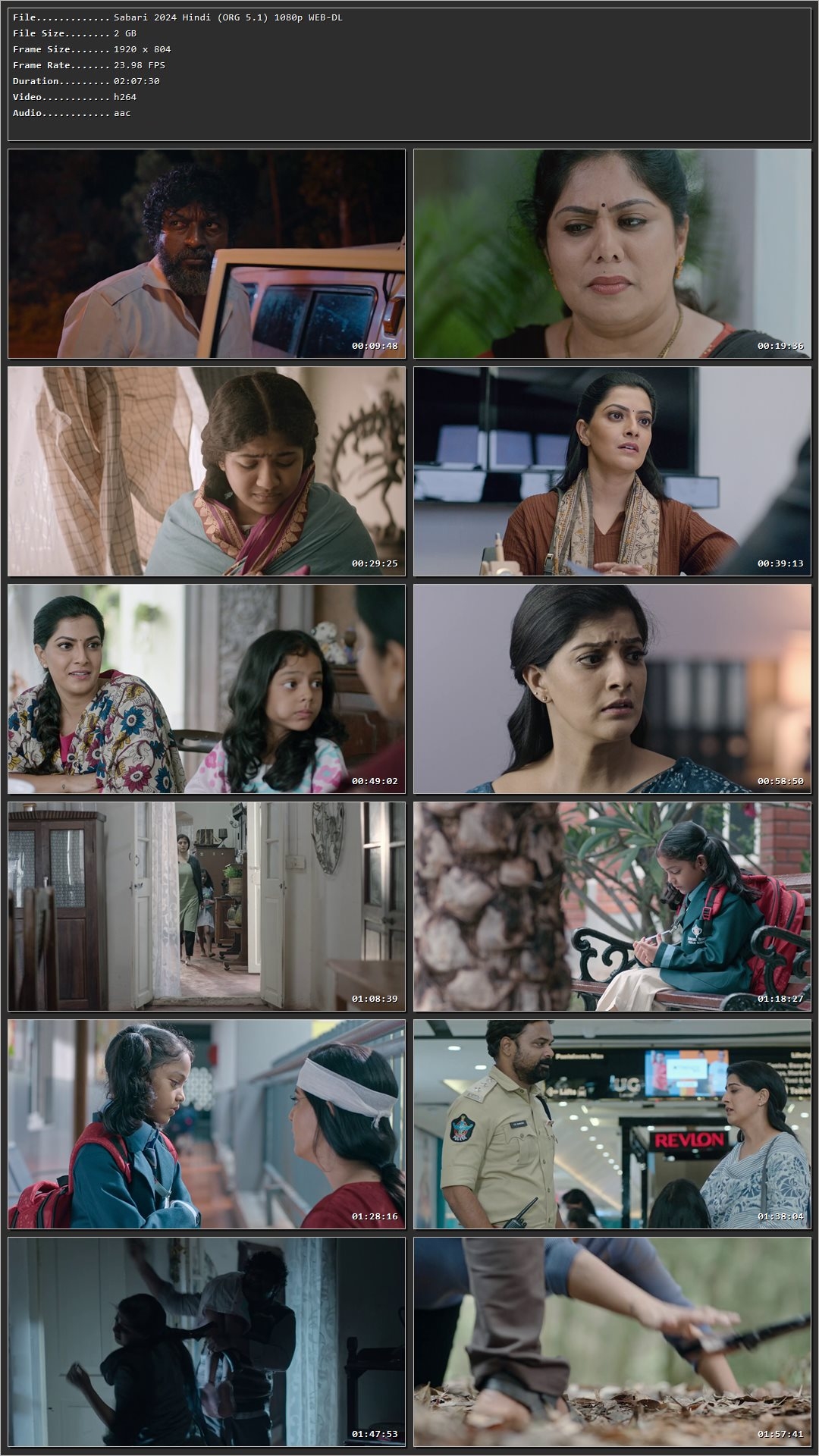 Sabari 2024 Hindi HDRip 720p – 480p – 1080p Screenshot