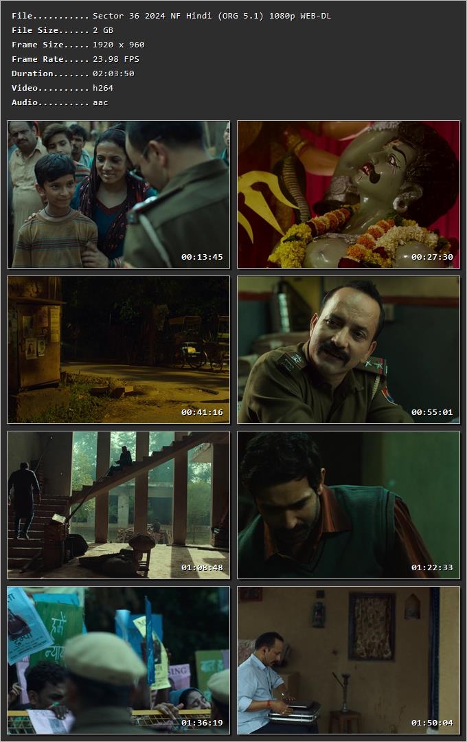 Sector 36 2024 Hindi HDRip 720p – 480p – 1080p Screenshot