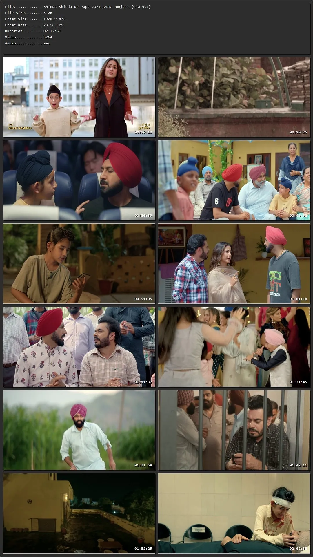 Shinda Shinda No Papa 2024 Punjabi HDRip 720p – 480p – 1080p Screenshot