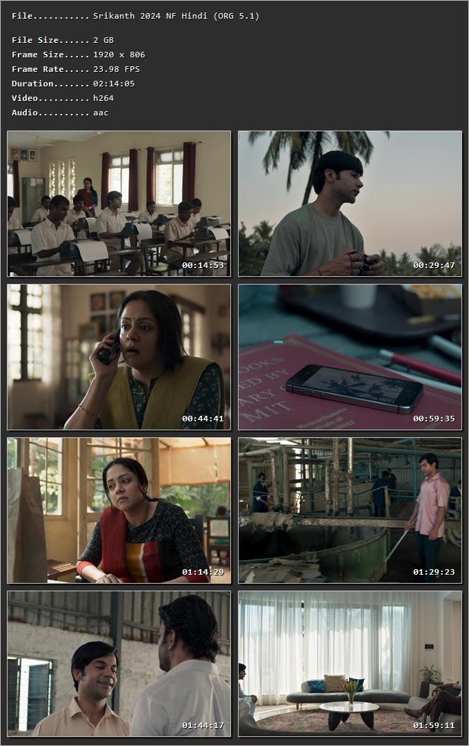 Srikanth 2024 Hindi (ORG) HDRip 720p – 480p – 1080p Screenshot
