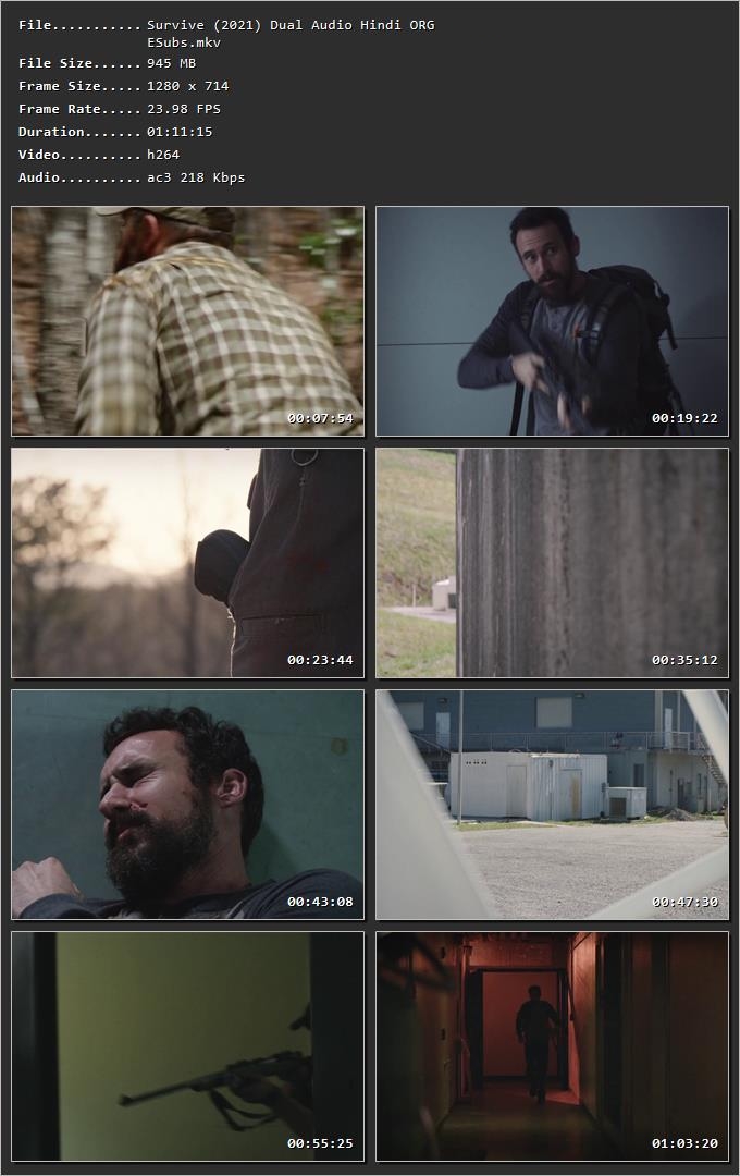 Survive (2021) Hindi Dual Audio HDRip 720p – 480p Screenshot