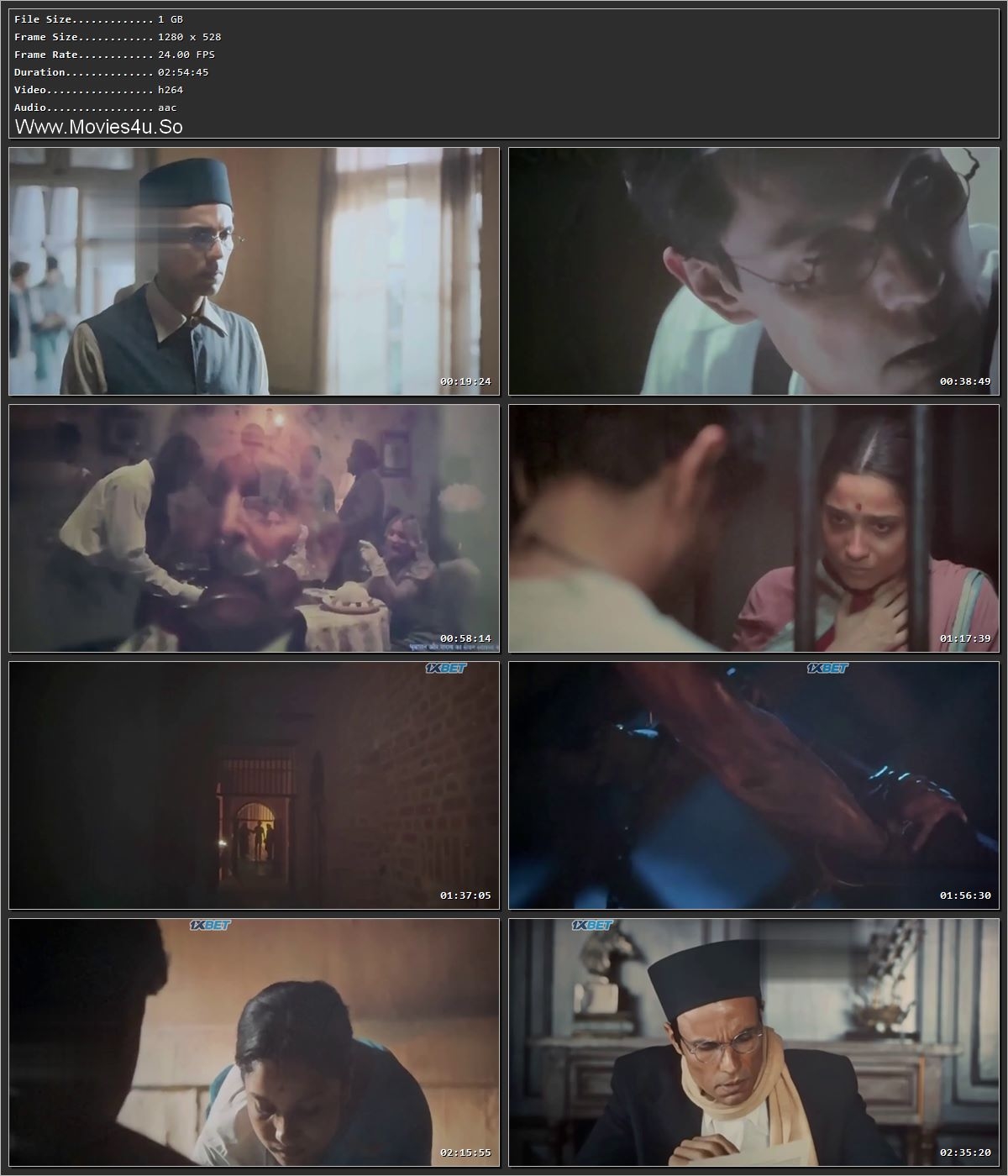 Swatantra Veer Savarkar (2024) Hindi HDCAM 720p – 480p Screenshot