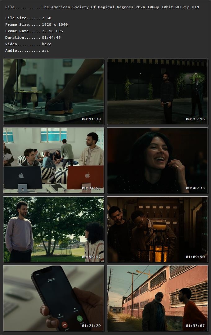 The American Society of Magical Negroes (2024) Hindi Dual Audio HDRip 1080p – 720p – 480p Screenshot