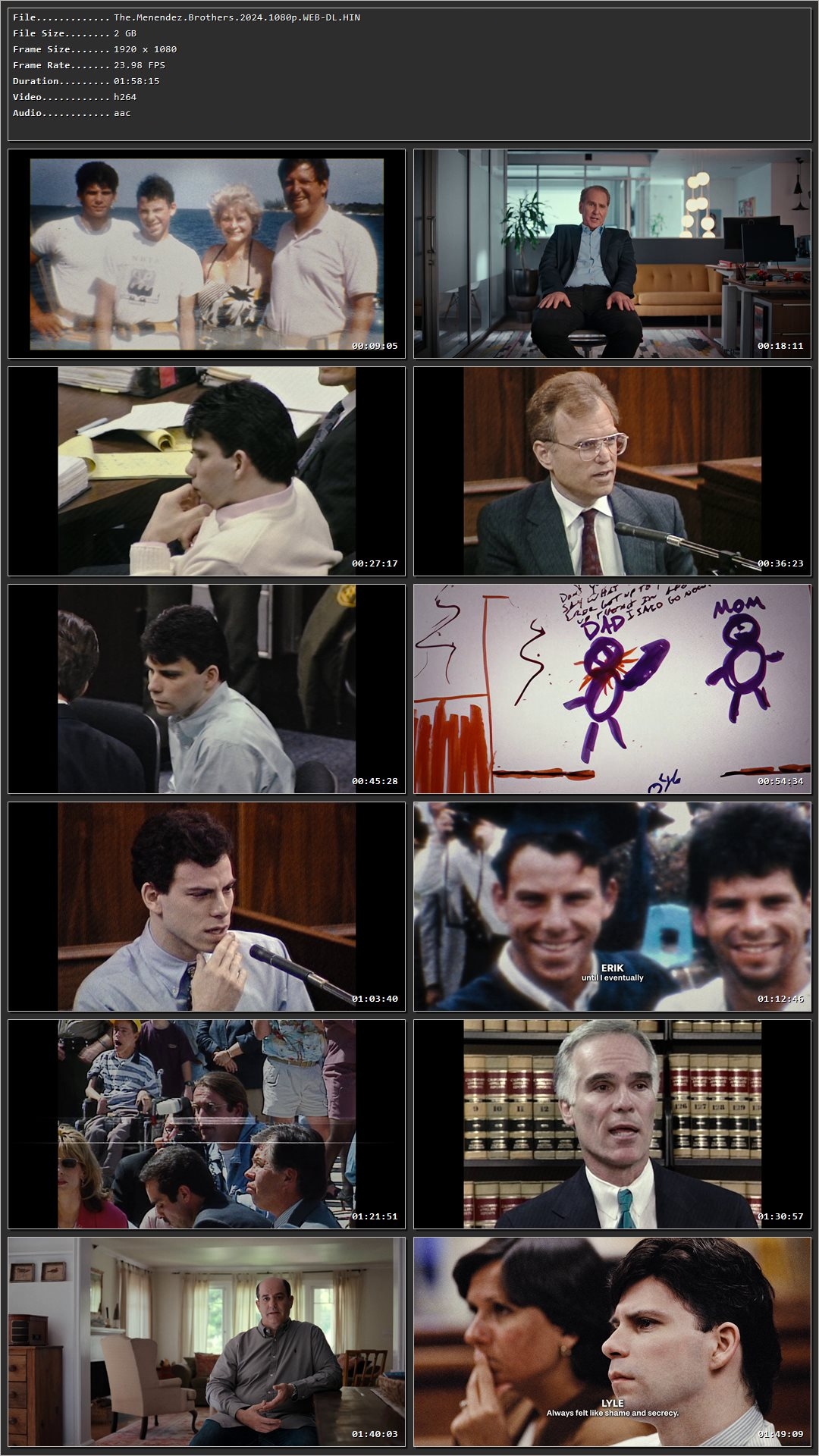 The Menendez Brothers (2024) Hindi Dual Audio HDRip 1080p - 720p - 480p Screenshot