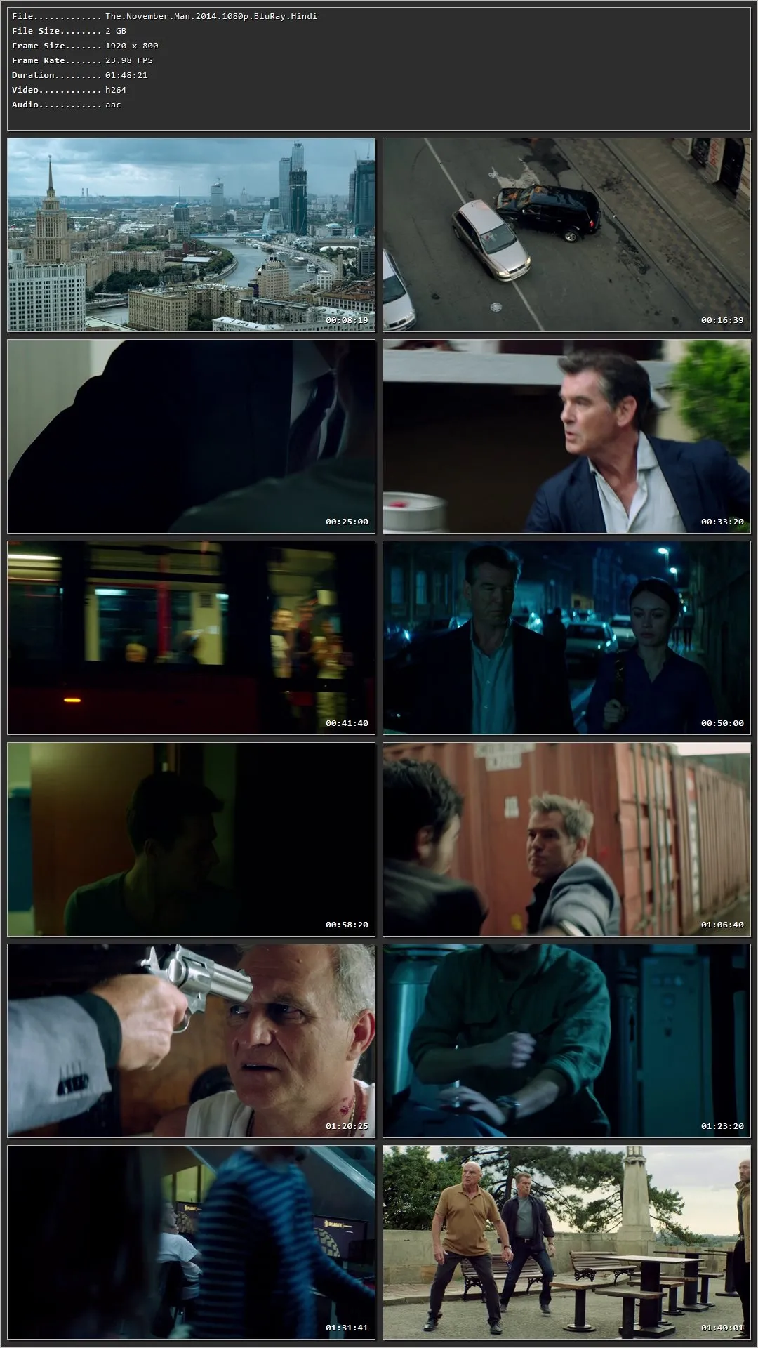The November Man 2014 Dual Audio [Hindi – English] BluRay 480p – 720p – 1080p Screenshot
