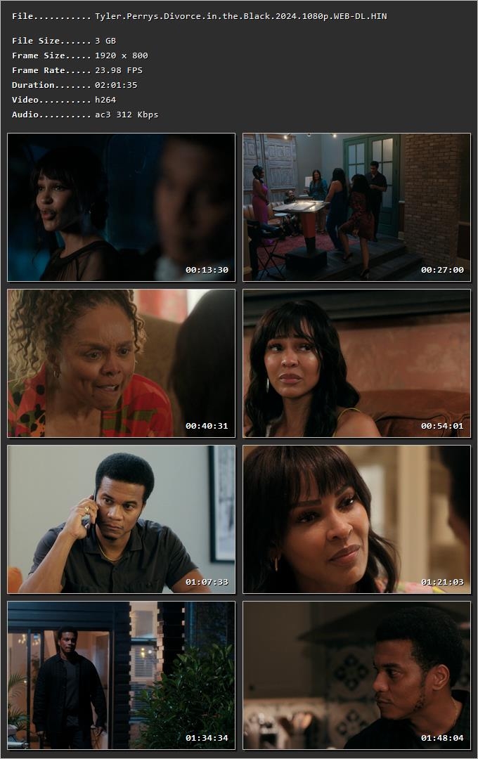 Tyler Perry’s Divorce in the Black (2024) Hindi Dual Audio HDRip 1080p – 720p – 480p Screenshot