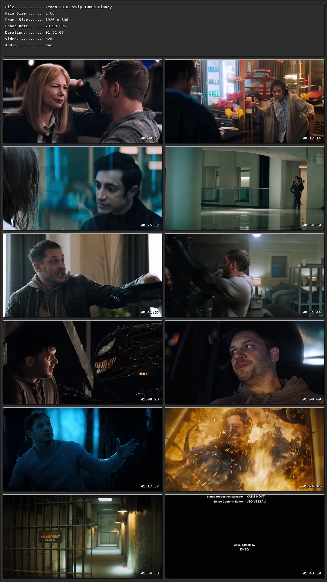 Venom (2018) Dual Audio Hindi (Original) BluRay 720p – 480p – 1080p Screenshot